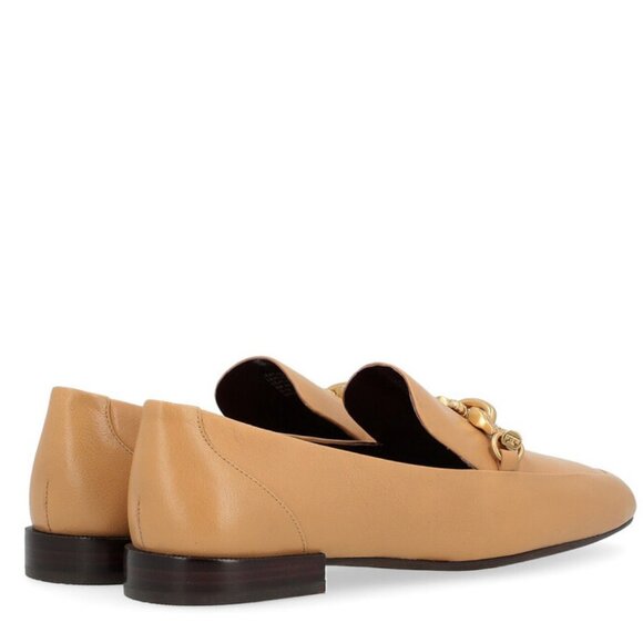 Tory Burch  Jessa Leather Loafers Flats Ginger Shortbread Camel Tan - Picture 13 of 16